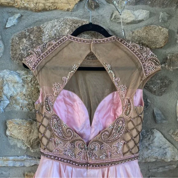 Sherri Hill Illusion Beaded Cupcake Dress Pageant Prom Homecoming 50429 $550 - Picture 6 of 10